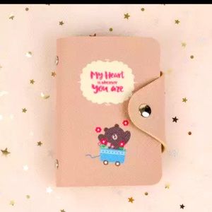 Leather card holder case wallet